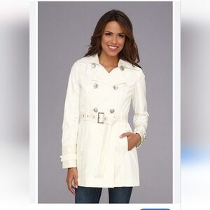 Beautiful ivory and white spring coat